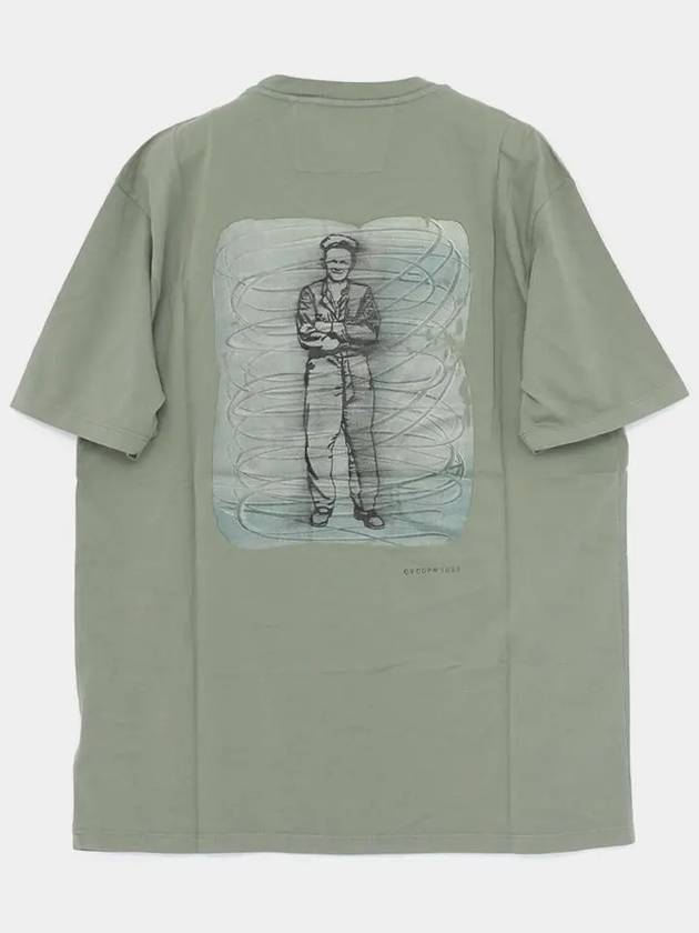 24/1 Jersey Artisanal British Sailor Short Sleeve T-Shirt Green - CP COMPANY - BALAAN 3