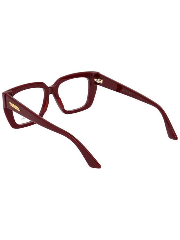 Eyewear Square Eyeglasses Burgundy - BOTTEGA VENETA - BALAAN 5