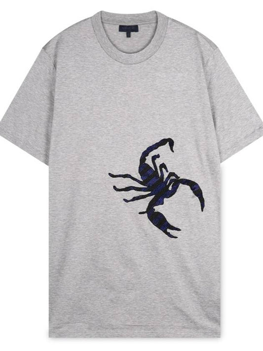 Men s Scorpion Gray Short Sleeve T Shirt RMJE0031 13 - LANVIN - BALAAN 2