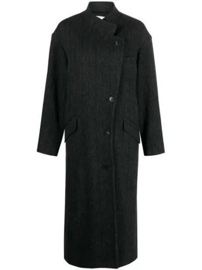 Women's Sabine Wool Single Coat Black - ISABEL MARANT - BALAAN 2