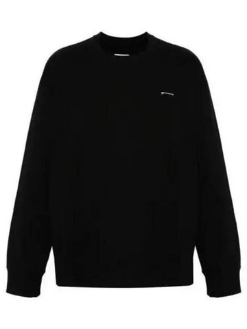 MM6 Margiela pin detail sweatshirt black SH0GU0006S25537900 - MAISON MARGIELA - BALAAN 1