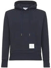 Men's Center Back Stripe Logo Patch Hoodie Navy - THOM BROWNE - BALAAN 3