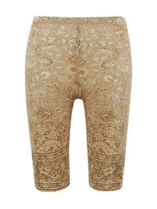 Print Nylon Leggings Shorts Beige - ACNE STUDIOS - BALAAN 2