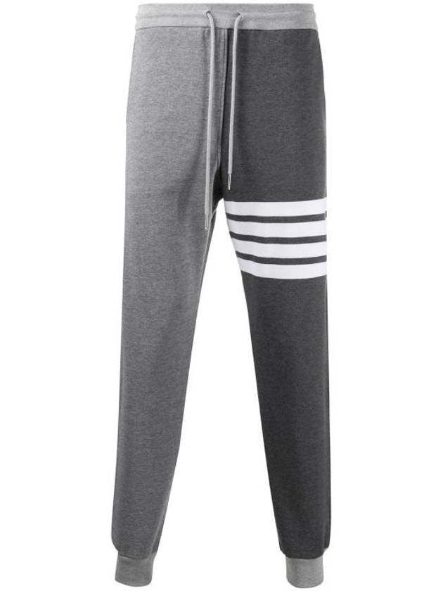 Fun Mix Classic Loopback 4 Bar Track Pants Grey - THOM BROWNE - BALAAN 2