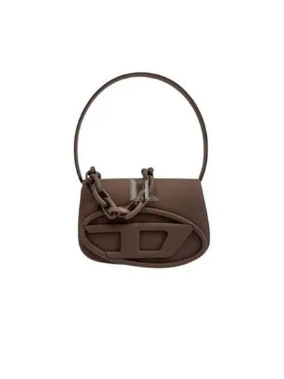 1DR Iconic Matte Leather Shoulder Bag Brown - DIESEL - BALAAN 2