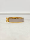 Used luxury goods Louis It PM Yellow gold marron glace click ash bracelet - HERMES - BALAAN 2