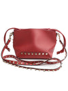 Rockstud Coral Red Mini Crossbody Bag - VALENTINO - BALAAN 3