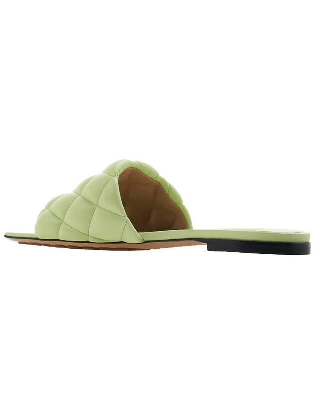 Padded Quilted Slippers Green - BOTTEGA VENETA - BALAAN 4