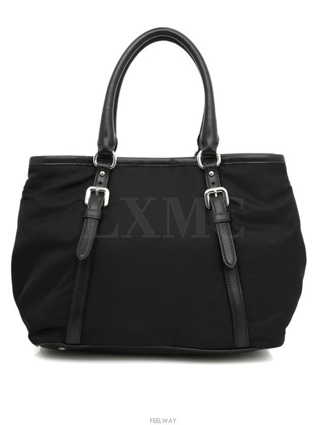 Re Nylon Black Pocono BN1841 Two Way Top Handle Cross Bag - PRADA - BALAAN 4