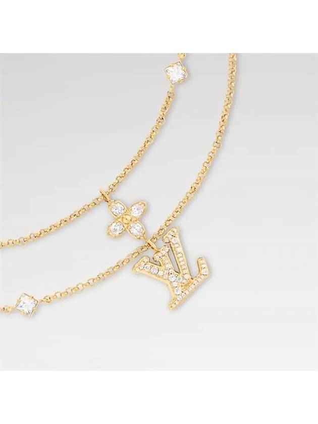 Lady LV Necklace Gold - LOUIS VUITTON - BALAAN 3