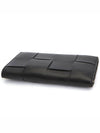 Intrecciato Zipper Around Medium Wallet Black - BOTTEGA VENETA - BALAAN 4