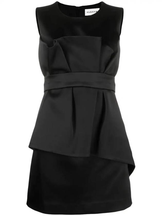 P.A.R.O.S.H. Satin Belted Sleveless Minidress - P.A.R.O.S.H. - BALAAN 1