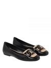 Kate Leather Ballerina Flat Black - TOD'S - BALAAN 2