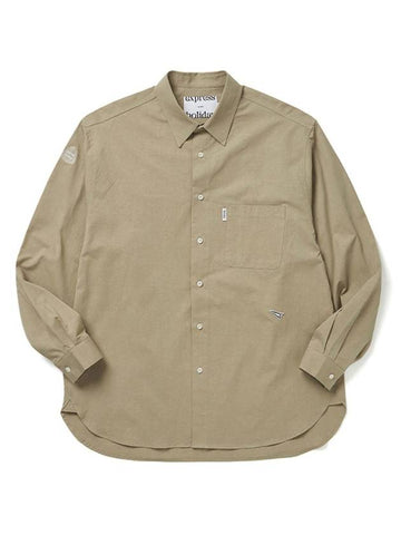 Signature Symbol Basic Shirt Deep Beige - EXPRESSHOLIDAY - BALAAN 1