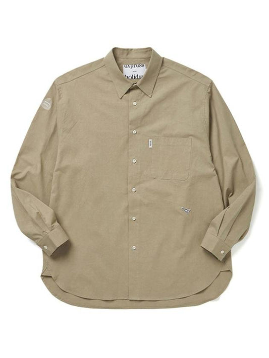 Signature symbol basic shirtdeep beige - EXPRESSHOLIDAY - BALAAN 2