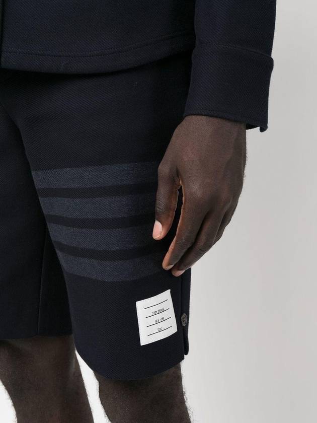 4 Bar Stripe Shorts Navy - THOM BROWNE - BALAAN 6