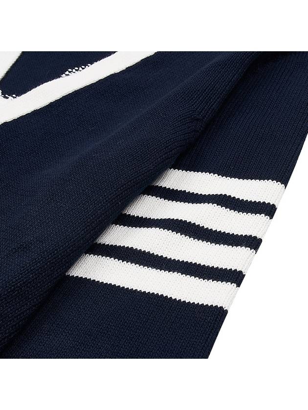 Thome Browne 4 Bar Cardigan Navy - THOM BROWNE - BALAAN 9