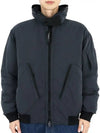 Men s Zipper Logo Lightweight Down Padded Jacket Navy 17CMOW174A 005991G 995 - CP COMPANY - BALAAN 3