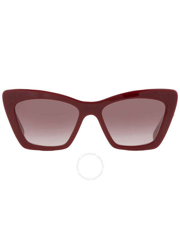 Salvatore Ferragamo Bordeaux Gradient Cat Eye Ladies Sunglasses SF1081SE 603 55 - SALVATORE FERRAGAMO - BALAAN 1