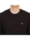 Logo Embroided Merino Wool Knit Top Black - VIVIENNE WESTWOOD - BALAAN 6