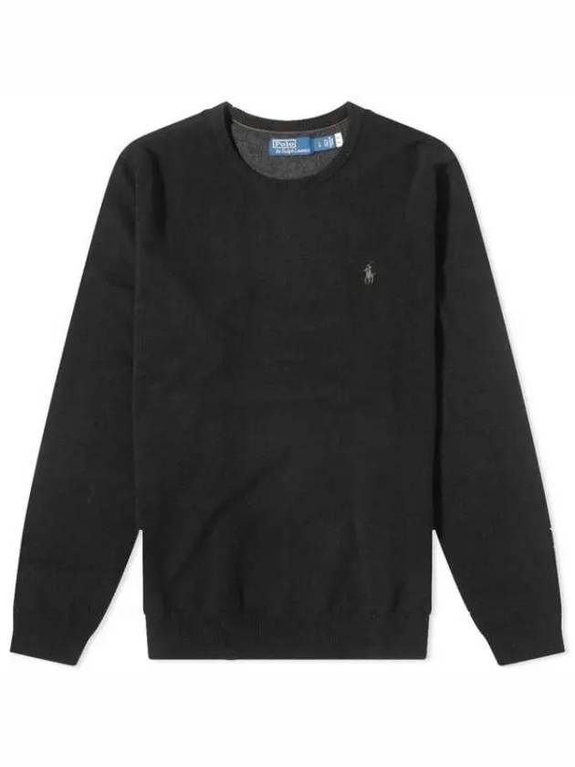 Logo Basic Pullover Knit Top Black - POLO RALPH LAUREN - BALAAN 2