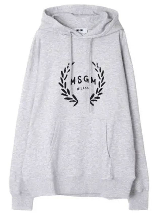 logo print hooded sweatshirt men - MSGM - BALAAN 1