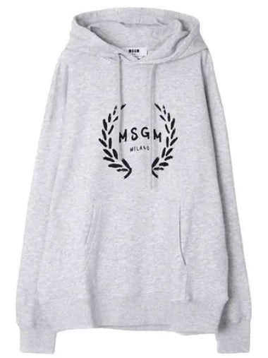 logo print hooded sweatshirt - MSGM - BALAAN 1