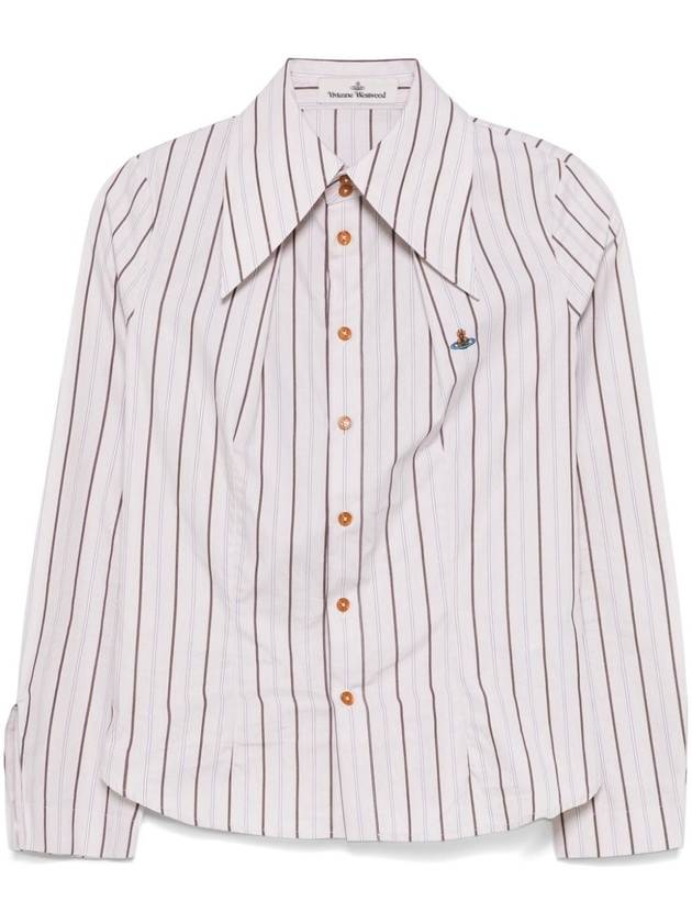 Violin Striped Shirt Beige - VIVIENNE WESTWOOD - BALAAN 2