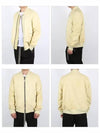 Classic Flight Leather Bomber Jacket Light Yellow - RICK OWENS - BALAAN 3