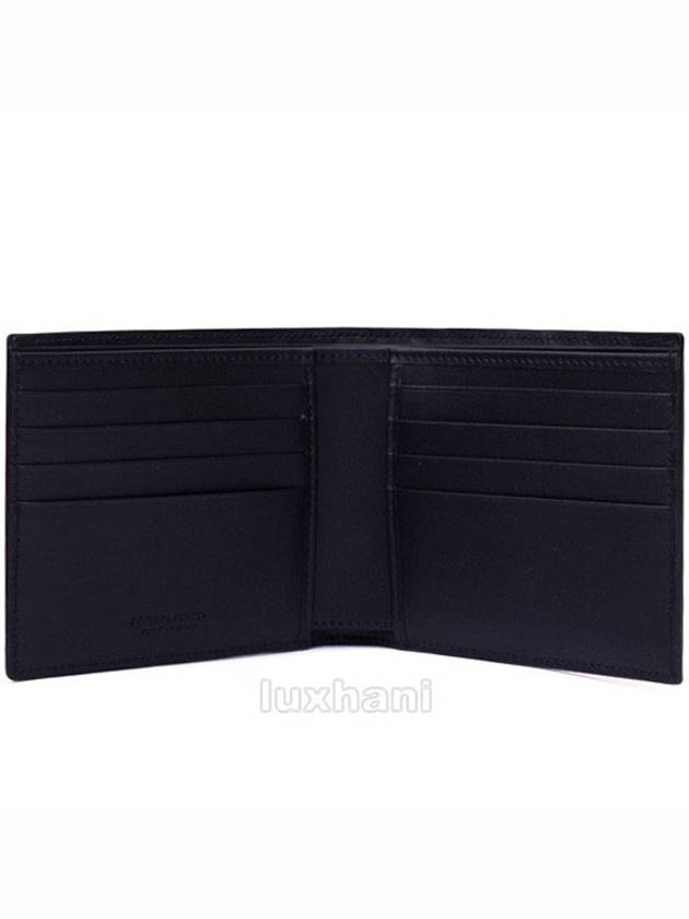 Intrecciato Weaving Half Wallet Black - BOTTEGA VENETA - BALAAN 3