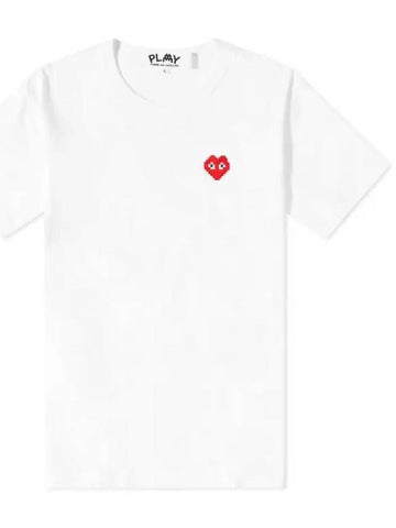 SS24 Play Comme des Gar ons Invaders Men s T Shirt White P1T322 - COMME DES GARCONS PLAY - BALAAN 1