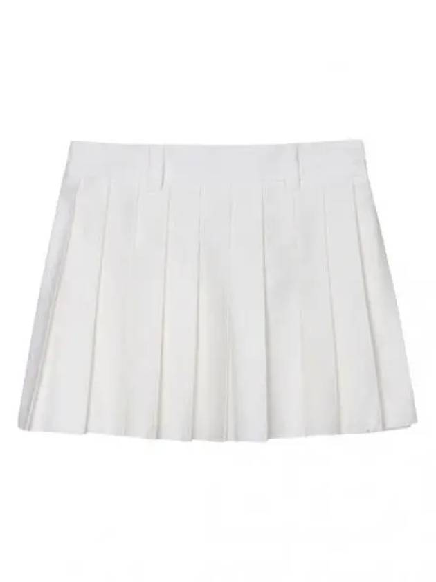 Pleated Chino Mini Skirt Women s - MIU MIU - BALAAN 1