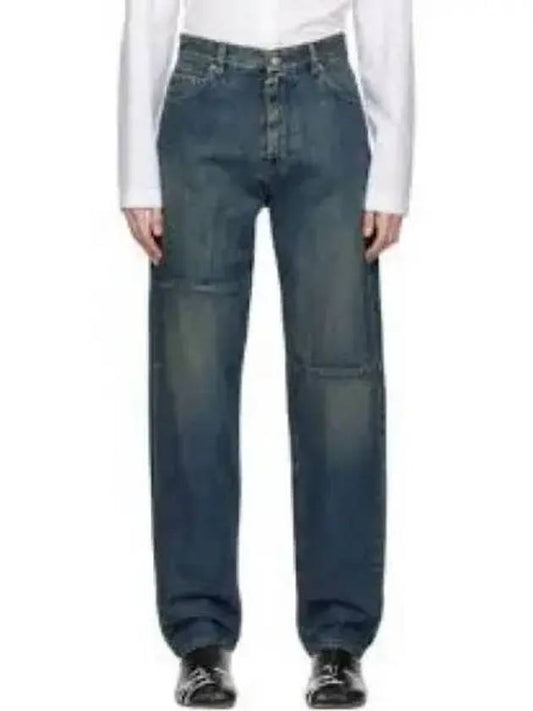 Large Fit Denim Straight Jeans Blue - MAISON MARGIELA - BALAAN 2