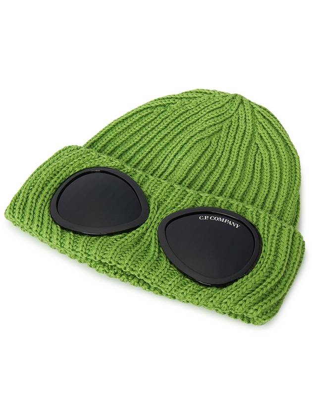 Kifds Merino Wool Goggle Beanie Green - CP COMPANY - BALAAN 4