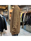 Back Stitch Logo Wool V-Neck Cardigan Camel - MAISON MARGIELA - BALAAN 5