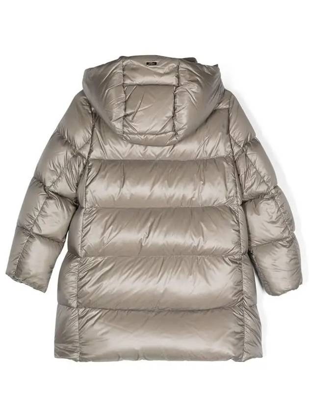 Junior Hood Long Padding Gray Beige - HERNO - BALAAN 4