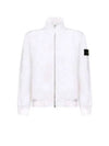 Cotton Zip-Up Jacket White - STONE ISLAND - BALAAN 2