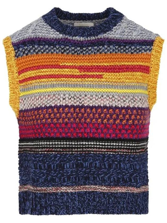 Wool Crop Vest Knit Top - CHLOE - BALAAN 1