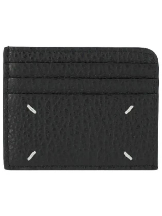 Stitch Slim Gap Card Holder Black Wallet - MAISON MARGIELA - BALAAN 1