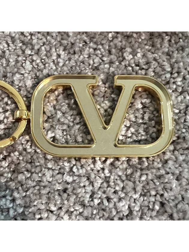 V Logo Signature Key Holder Gold - VALENTINO - BALAAN 6