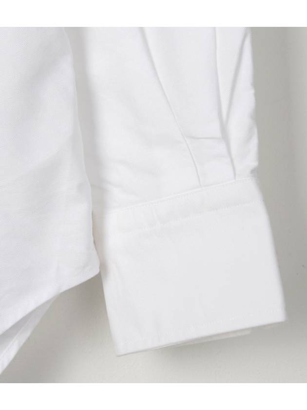 Armband Oxford Long Sleeve Shirt White - THOM BROWNE - BALAAN 8