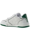 One Oblique Perforated Calfskin Low Top Sneakers White Green - DIOR - BALAAN 4