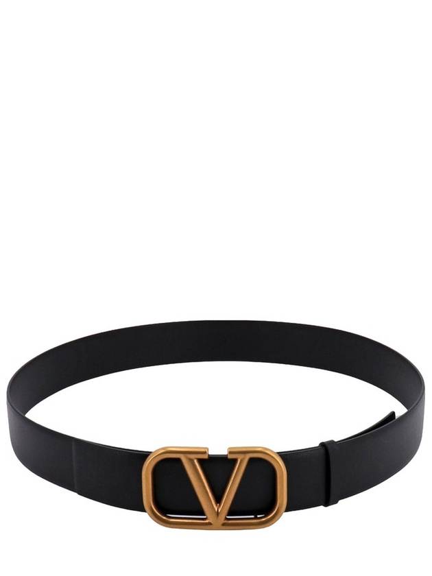 Signature Calfskin Belt Black - VALENTINO - BALAAN 2