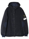 PrimaLoft-TC Nylon Zip Up Hoodie Black - STONE ISLAND - BALAAN 2