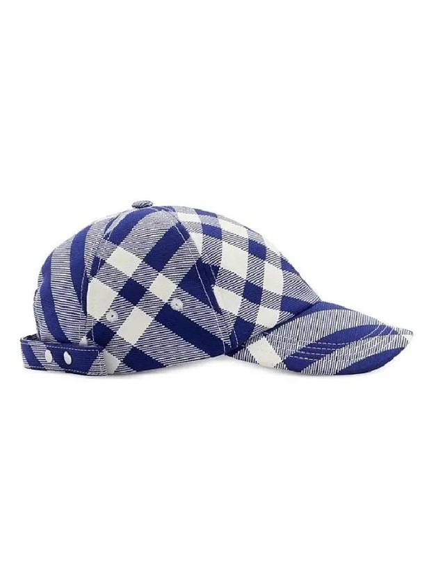 Tartan Check Ball Cap Blue - BURBERRY - BALAAN 7