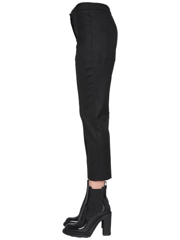 Wool Crop Pants Black - ALEXANDER MCQUEEN - BALAAN 4