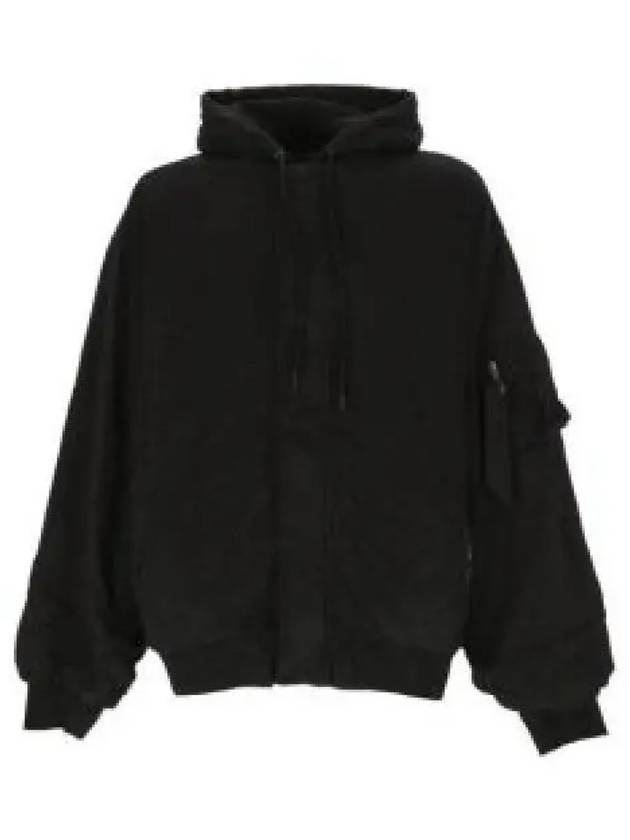 Back Logo Padded Bomber Jacket Black - BALENCIAGA - BALAAN 2