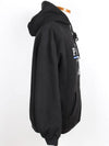 Paris Logo Hooded Sweatshirt Black XS - BALENCIAGA - BALAAN 5