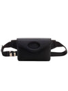 Pocket Grainy Leather Belt Bag Black - BURBERRY - BALAAN.