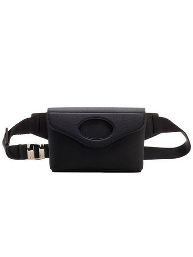 Pocket Grainy Leather Belt Bag Black - BURBERRY - BALAAN 1